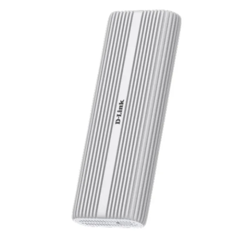 D-Link DSP-411 Caixa Externa USB4 Gen 4 Tipo-C para SSD M.2 Alumínio Prateada
