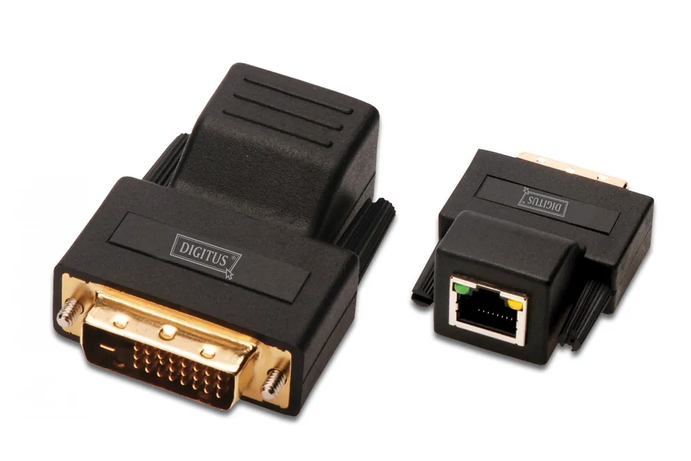 Digitus DS-54101 adaptador para cabos RJ-45 F DVI-D M Preto DS-54101