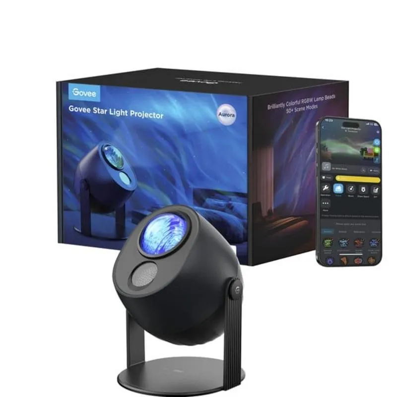 Projetor de Estrelas Govee H6093011 RGBW 60m² Bluetooth