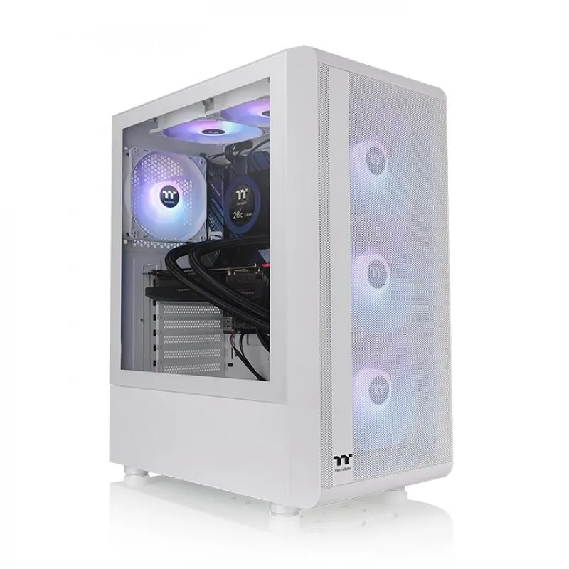 Caixa Thermaltake S200 TG ATX 3.0 ARGB Branco