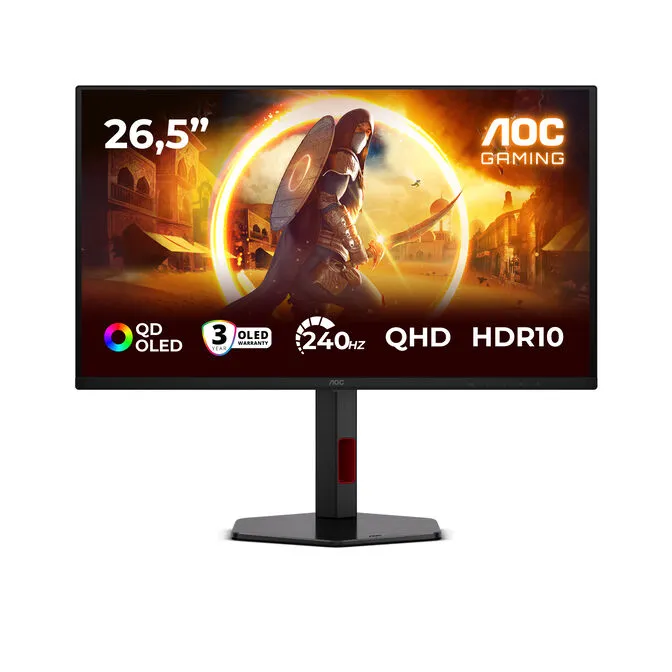 Monitor AOC Gaming 27" Q27G4ZDR QD-OLED QHD 240Hz 0,03ms Adaptive-Sync HDR10