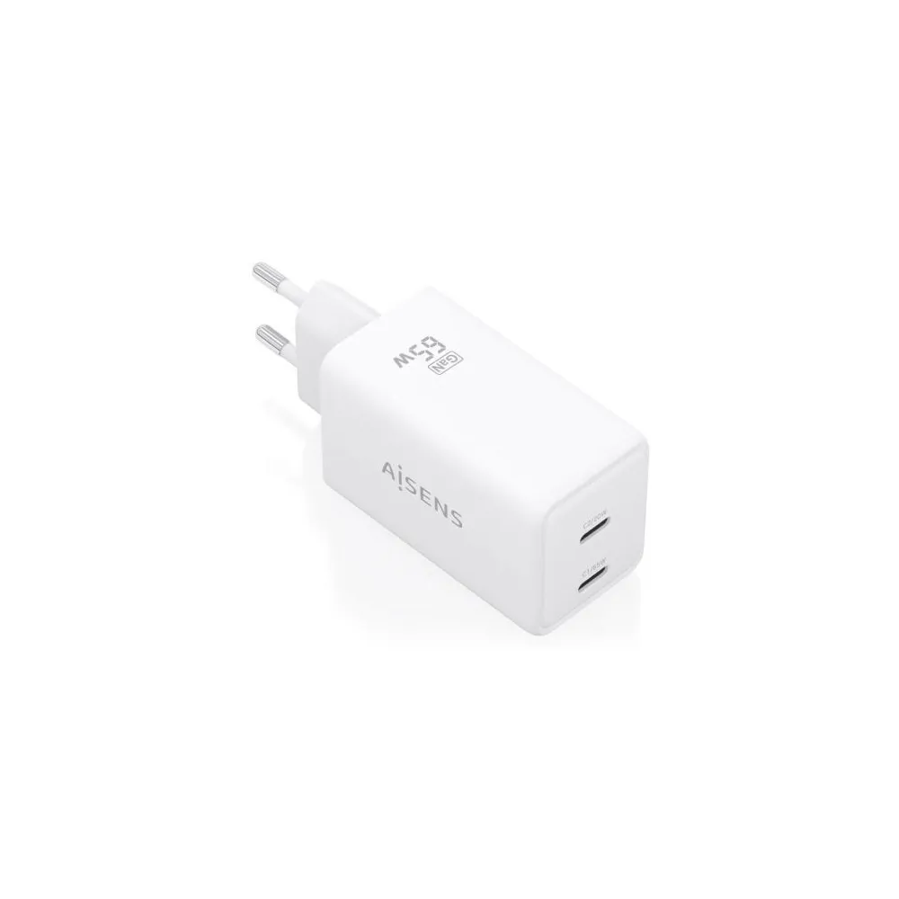 Aisens Carregador de parede USB-A e USB-C ASCH-65W2P078-W
