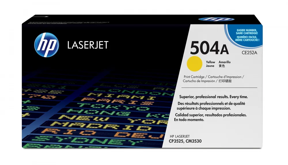 HP 504A Yellow Original LaserJet Toner Cartridge CE252A