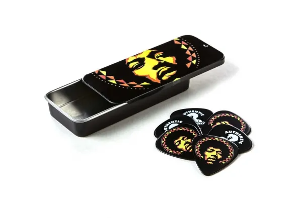 Dunlop JHPT16H Jimi Hendrix Pick Tin - Aura Mandala
