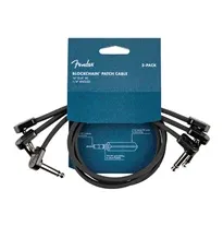 Fender Blockchain 16" Patch Cable 3-pack Angle/Angle