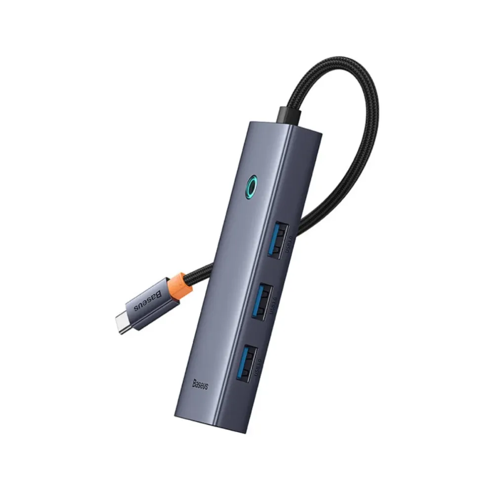 Hub USB Baseus UltraJoy 4 Portas USB-A Cinza - B0005280A813-03