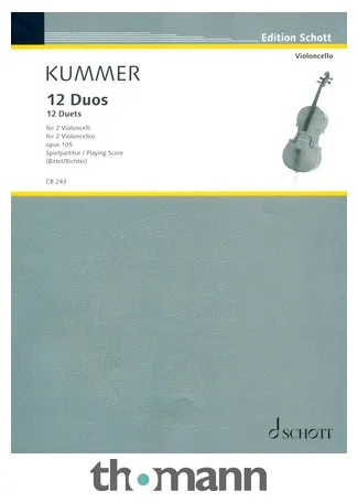 Schott Kummer 12 Duos Cello op.105