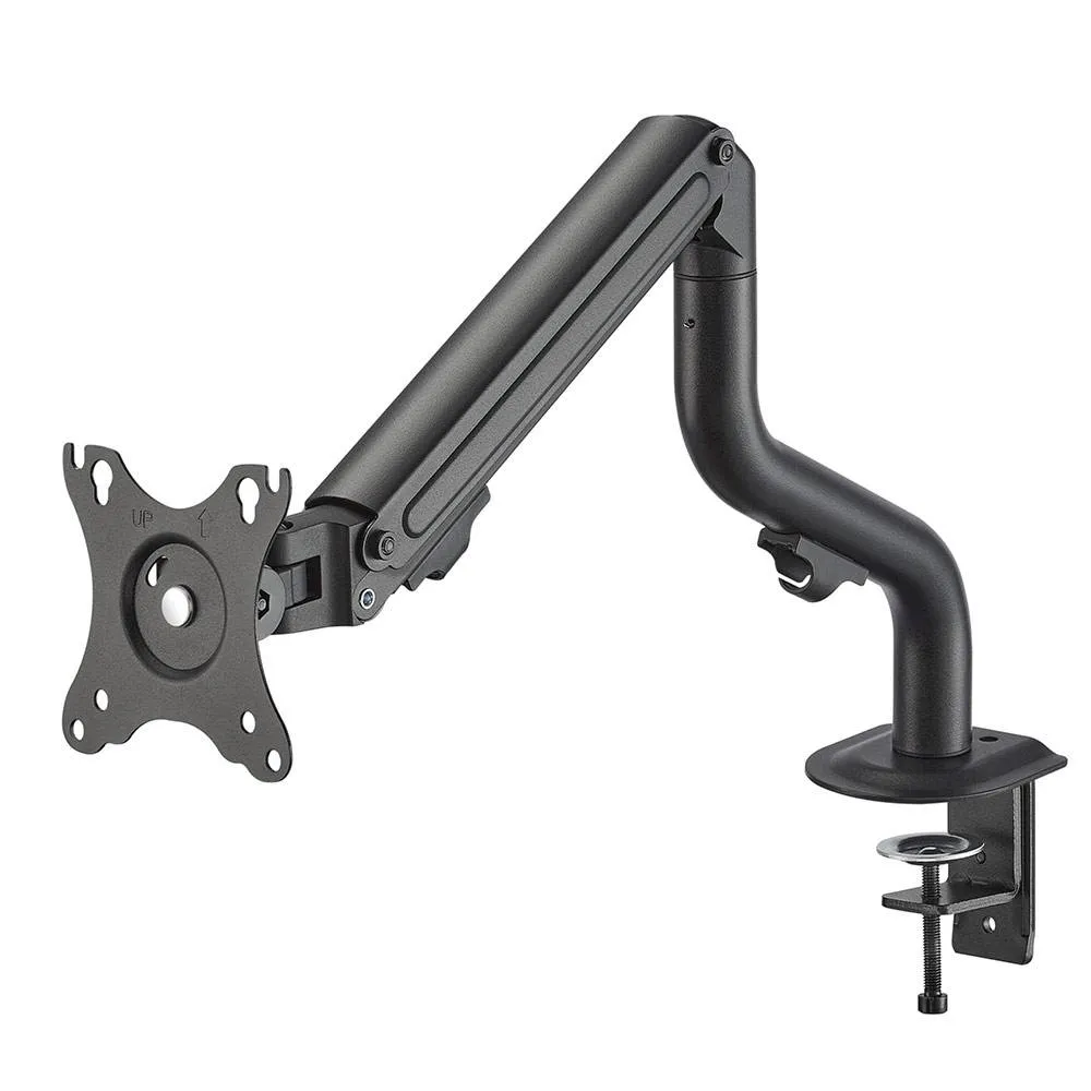 Suporte de Secretária Gembird MA-DA1-02 Monitor Desk Mount Single Arm (Rotação/Inclinação/Retração) 17 - 32 Preto