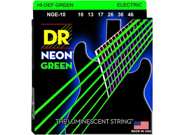 DR Strings Neon Green NGE-10 Medium