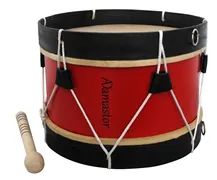 Bombo Tradicional Adamastor Nº1 Vermelho/Aro Preto 28cm