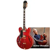 Epiphone Masterbilt Gem Archer Sheraton Cherry Red Esquerdina