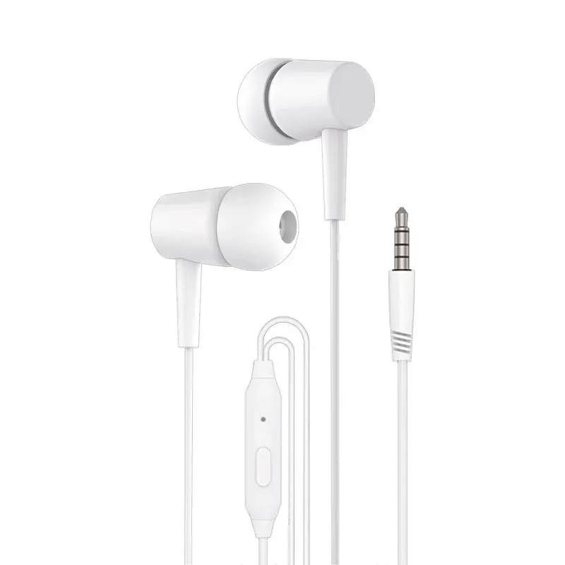 Cool Bear Stereo Auriculares 3,5 mm com Microfone Brancos