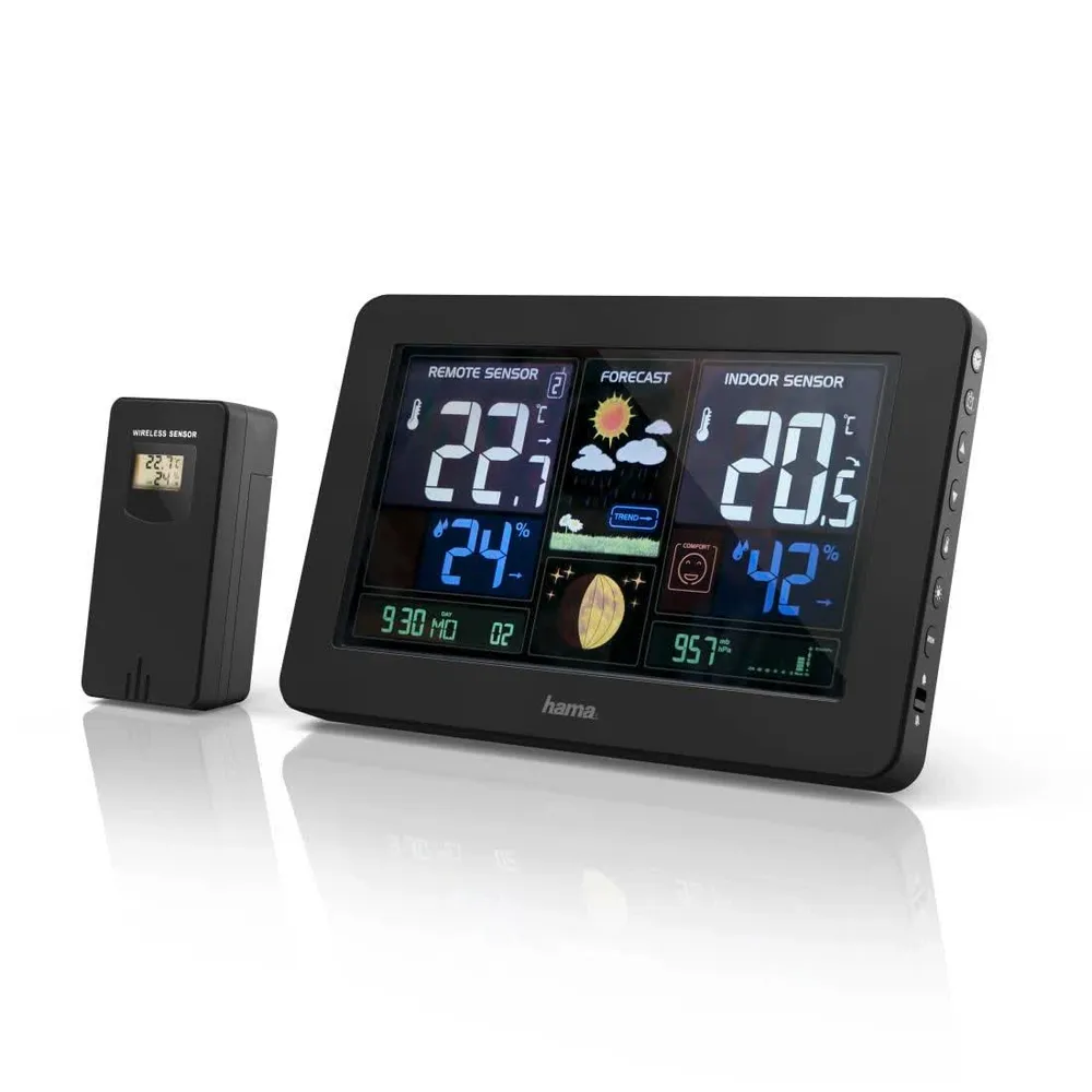 Estação Meteorológica Digital Hama Premium | Preto