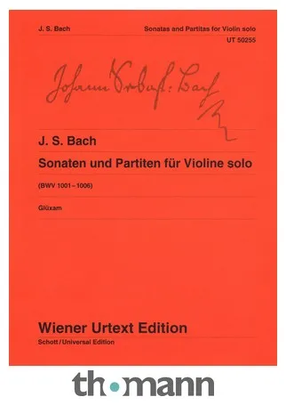 Wiener Urtext Edition Bach Sonaten und Partiten