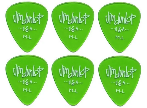 Dunlop 486R ML Gels Standard (pack 6)