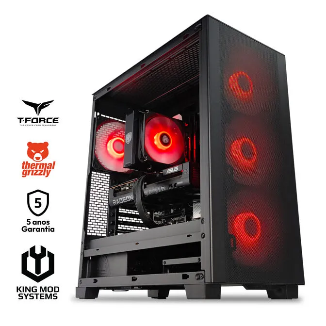 Computador Mach 5R Gamer-PC Ryzen 5 7600X3D 32GB DDR5 2TB RX 9070 XT WiFi W11