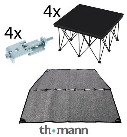 Stairville Drum Riser Bundle 2x2 iX Stage