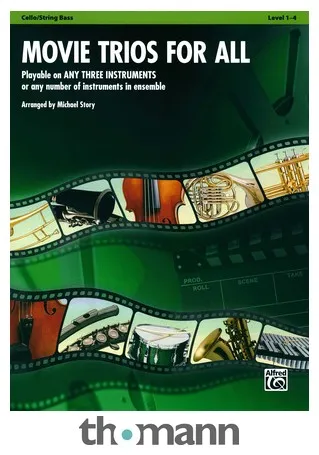 Alfred Music Publishing Movie Trios For All Cello/Bass