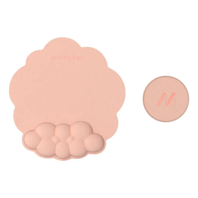 Tapete Muitomas MOUSEPADPF Descanso de Pulso Peach Conjunto 2 Peças