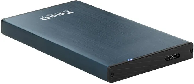 Caixa HDD Tooq 2.5" SATA (9,5mm) USB 3.0/3.1 Gen 1 Azul Pacífico