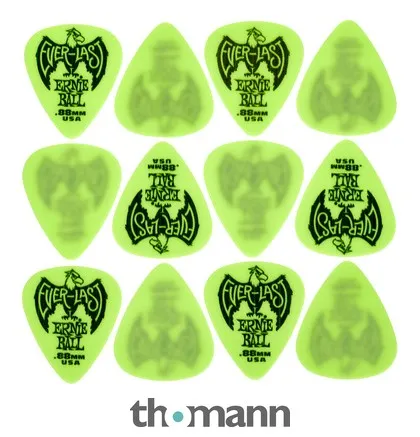 Ernie Ball Everlast Picks 0,88 mm Green