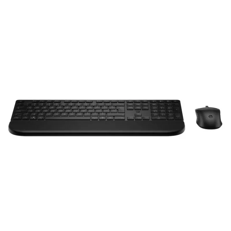 Teclado HP MultiDvcDuMdMSEKBCombowPR585C preto com rato e apoio de pulso
