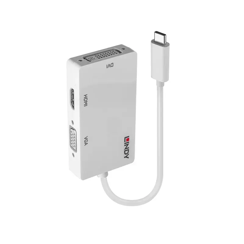 Adaptador Gráfico Lindy USB 3840x2160 Pixels Branco - 43273