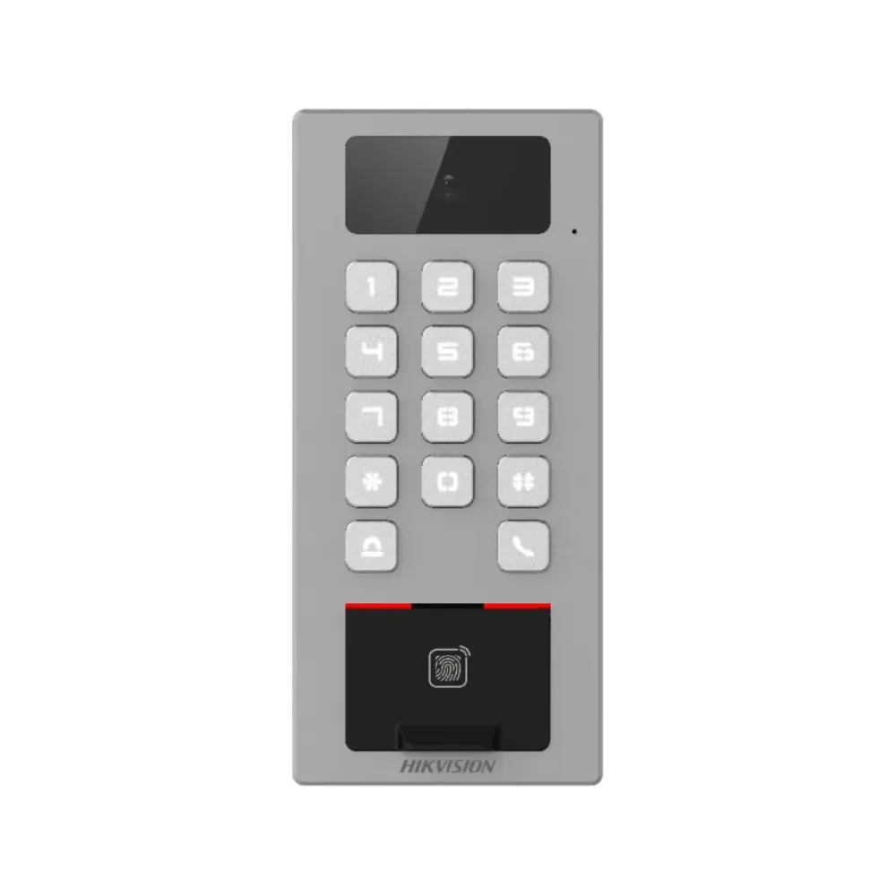 Controlo de Acesso Hikvision - Cartão, Pin, código QR, Impressão Digital - DS-K1T502DBFWX-CE1