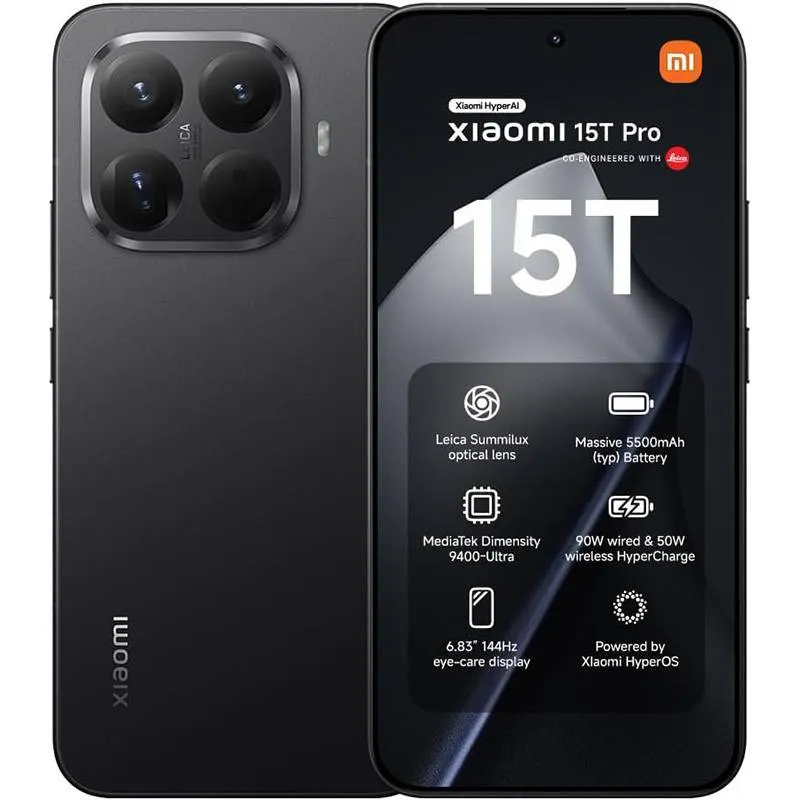 Smartphone Xiaomi 15T Pro 6.83 12GB/256GB Dual SIM Black
