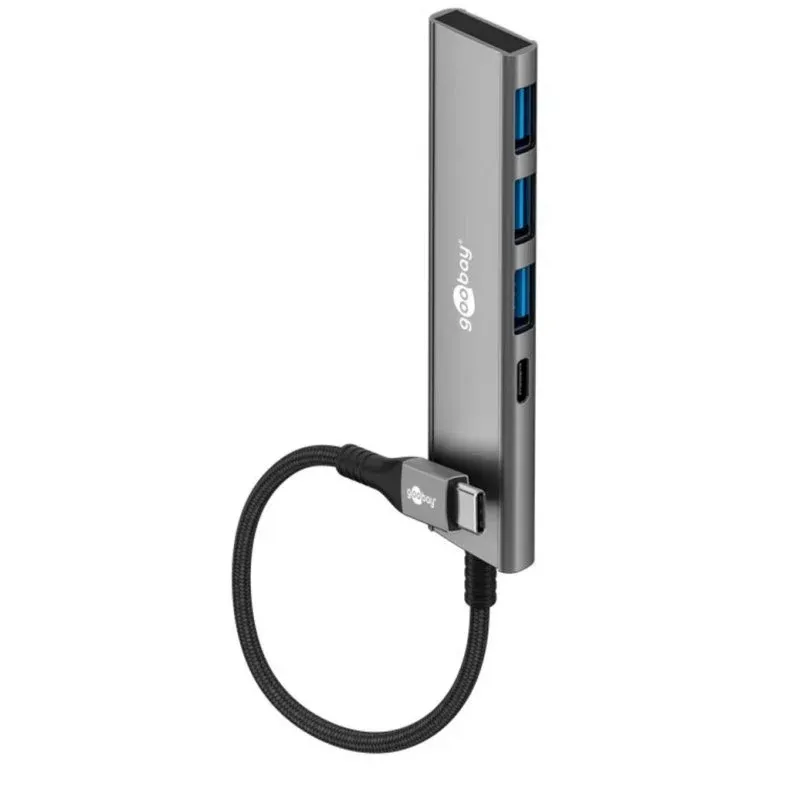 Hub Goobay 4 portas 5000 Mbit/s modelo 76562 USB-C ultra compacto