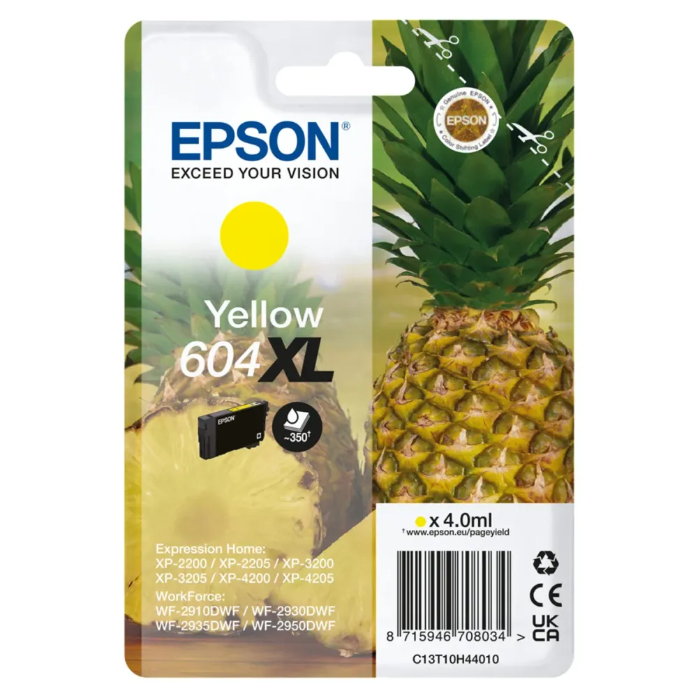 Tinteiro Epson Original Singlepack Amarelo 604XL Ink
