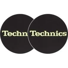Xaccess Slipmats Technics Logo Glow Yellow