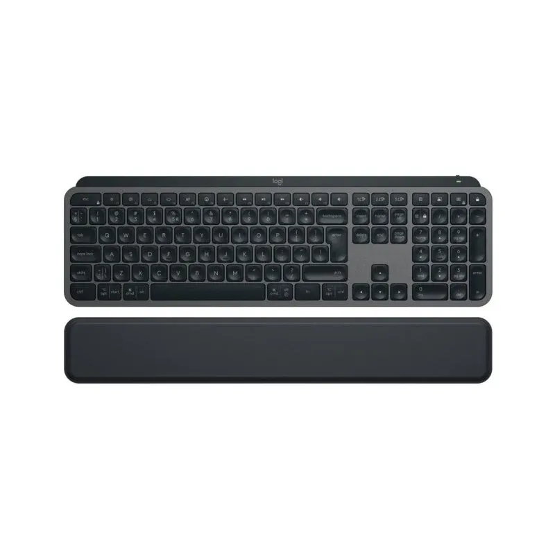 Teclado Logitech MX Keys S de membrana Layout US Internacional Bluetooth sem fio com retroiluminação LED