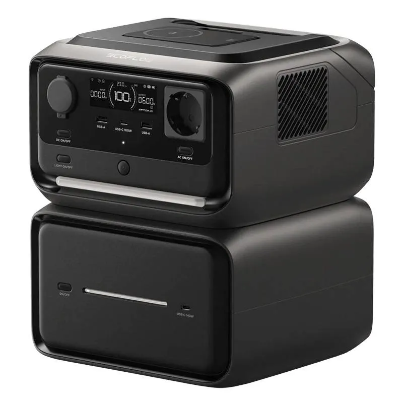 Estação de Energia Portátil EcoFlow RIVER 3 Max Plus Wireless 858Wh | 3x AC 600W (Pico 1200W) | 2x USB-A 24W | 1x USB-C 100W