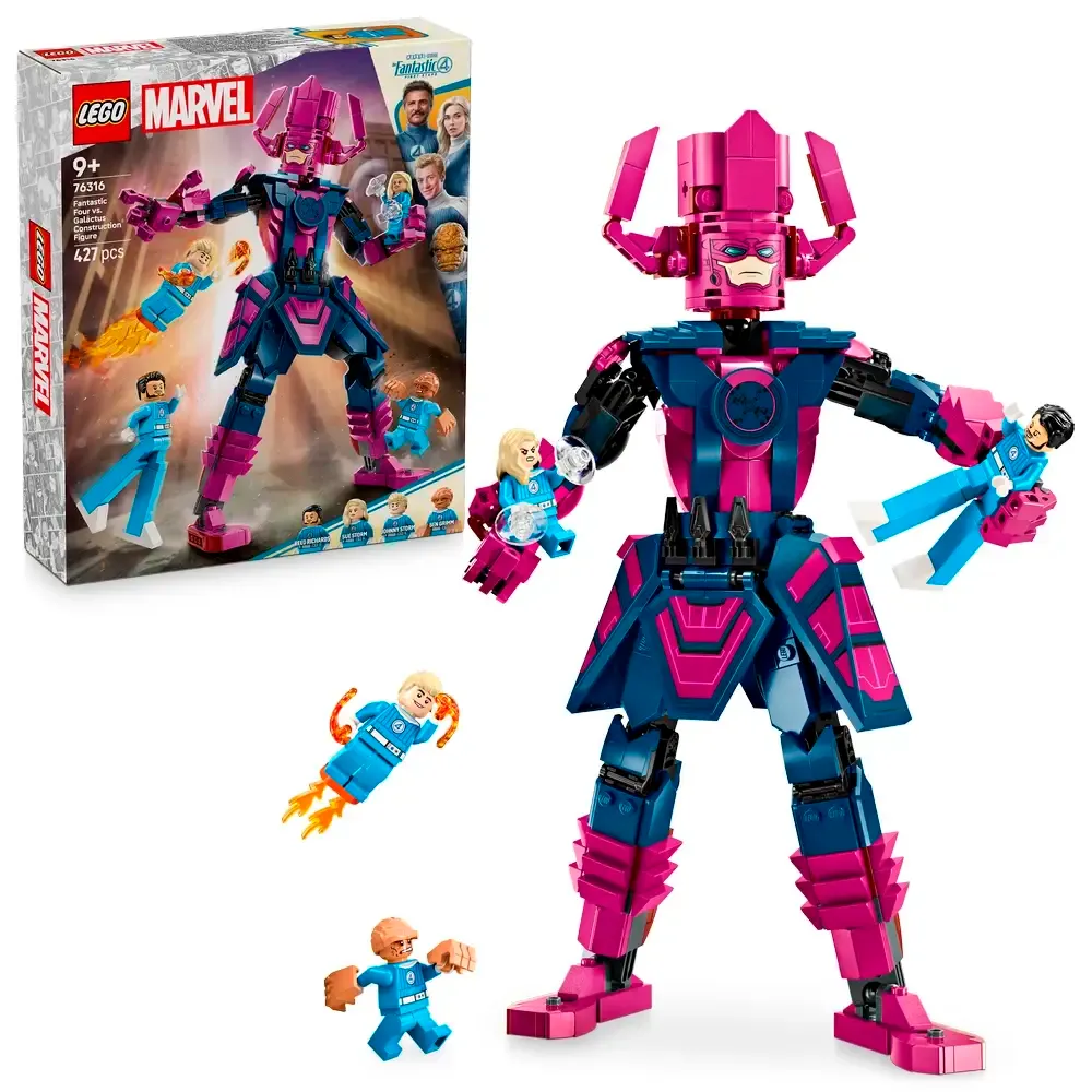 LEGO Marvel Quarteto Fantástico vs Figura de Construção de Galactus - 76316