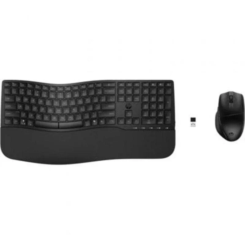 Teclado HP 685 Comfort Dual de membrana sem fios com rato IA e Copilot ES