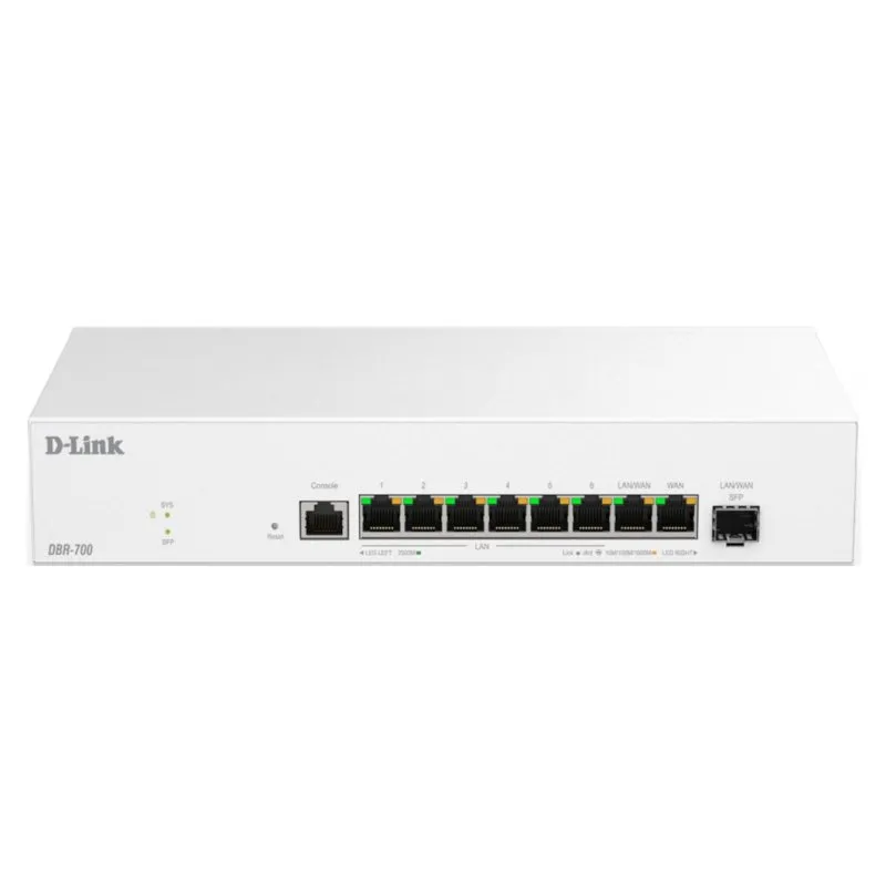 Router D-Link DBR-700 Ethernet 2.5 Gbps VPN Firewall Switch Gestão Wi-Fi