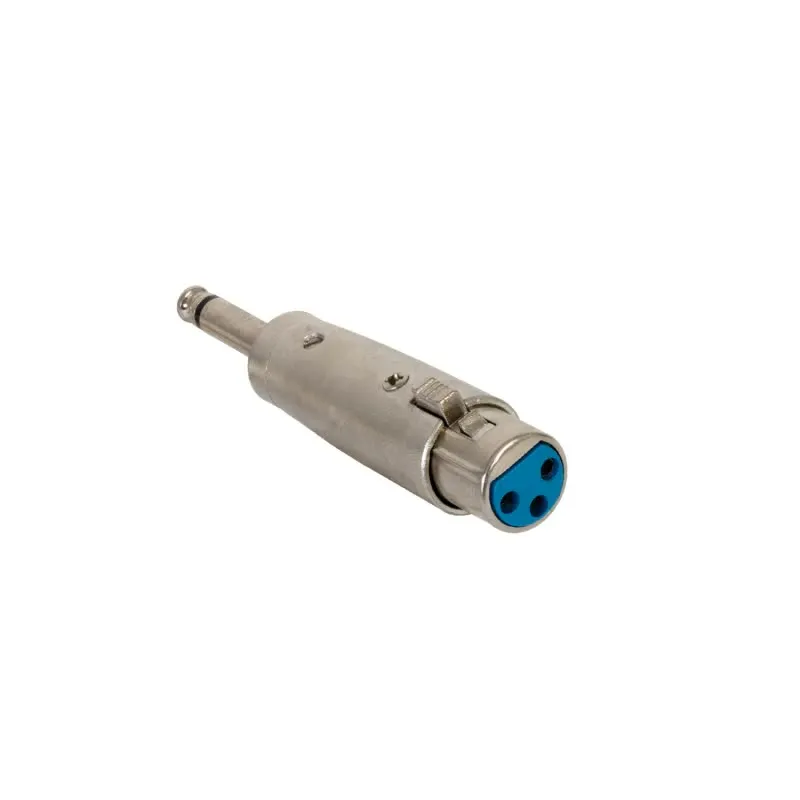 Ficha Adaptadora Jack 6,3mm Macho Mono-> Canon XLR Fêmea - SM-560