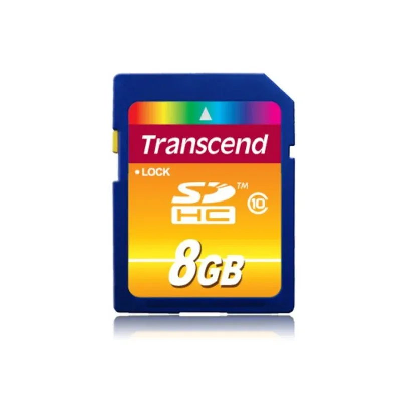 Cartão SD Transcend TS8GSDHC10 8GB Classe 10 30MB/s Preto