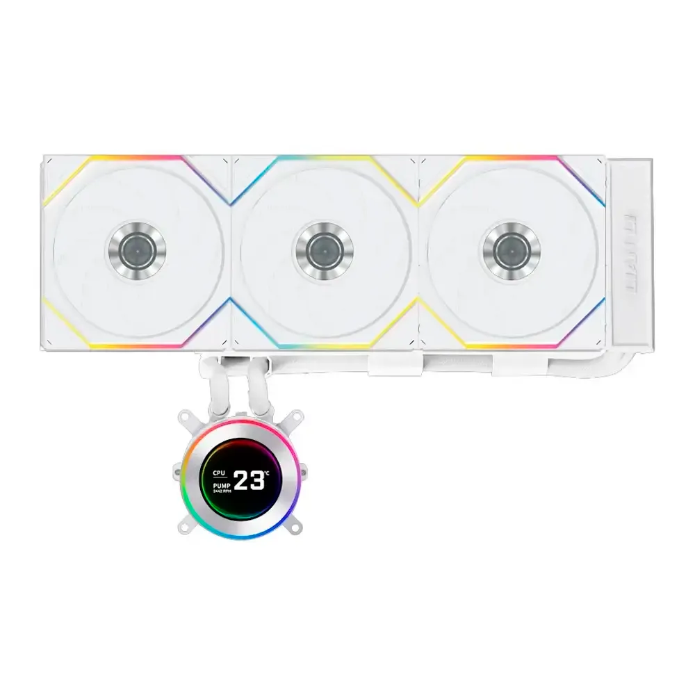 Water Cooler CPU Lian Li HydroShift II LCD 360TL Wireless A-RGB All-In-One 360mm Branco