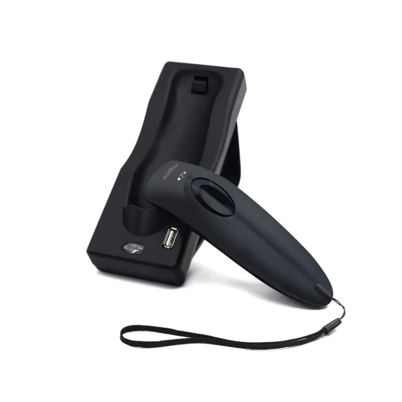 APPROX PORTABLE BARCODE SCANNER 2D LS10 WITH STAND BLUETOOTH WIRELESS BLACK