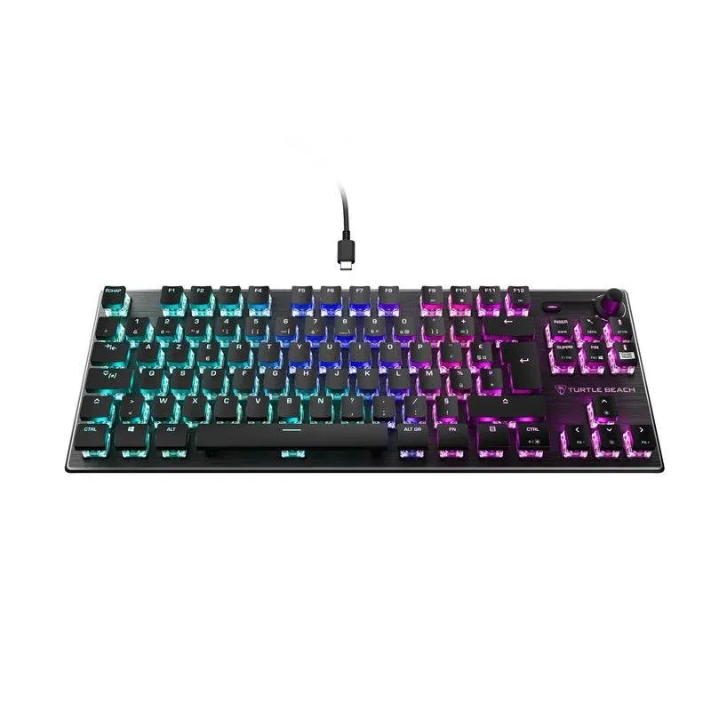Teclado Turtle Beach Vulcan TKL mecânico layout FR retroiluminado RGB