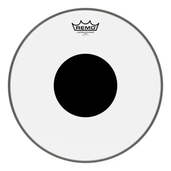Remo 13" Controlled Sound Clear Black Dot