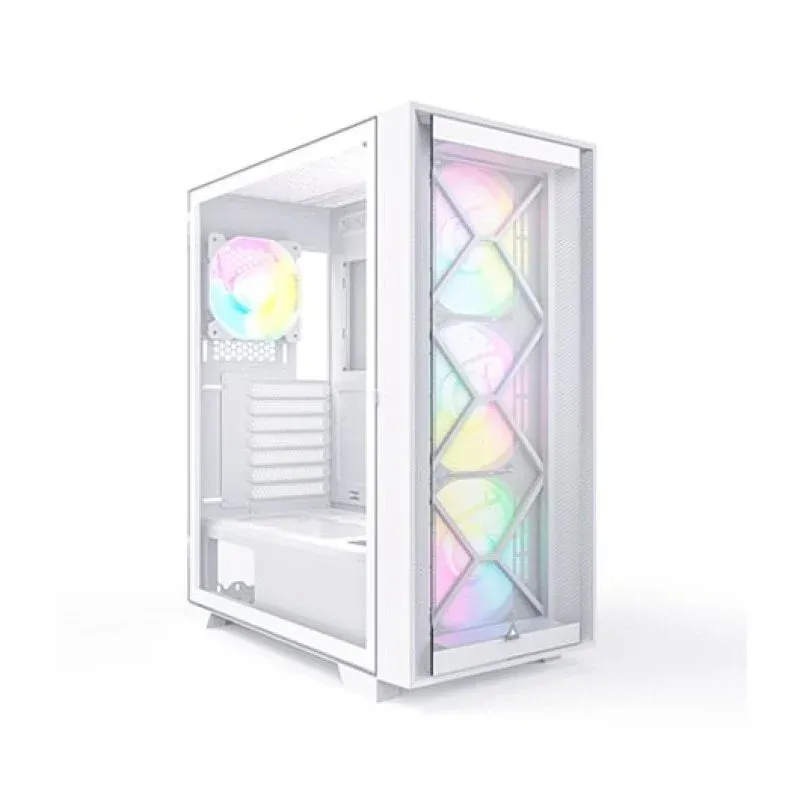 Caixa de Computador Montech Air 1000 Premium Caixa ATX Branca com 4x Ventoinhas ARGB e Janela Lateral
