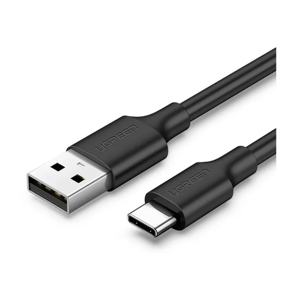 Cabo Ugreen US287 USB-A / USB-C 18W 0.5m Preto