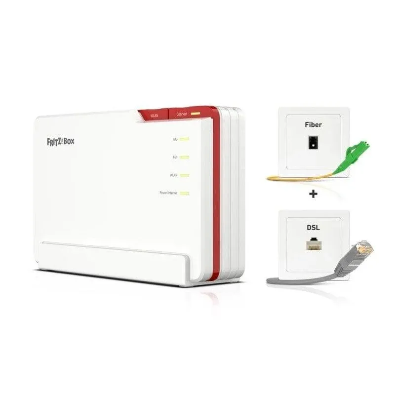Fritz Box 5690 Pro Router Ethernet Wi-Fi 7 Tri-Band 5760 Mbit/s com Antena Interna