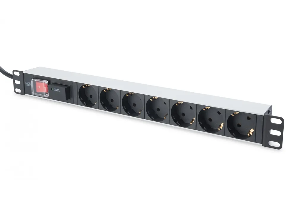 PDU 7 SCHUKO 19 1U MAGNET SWITCH