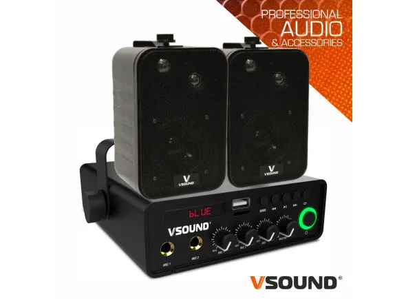 VSOUND Sistema de Sonorização 60W 12/230V 20m2
