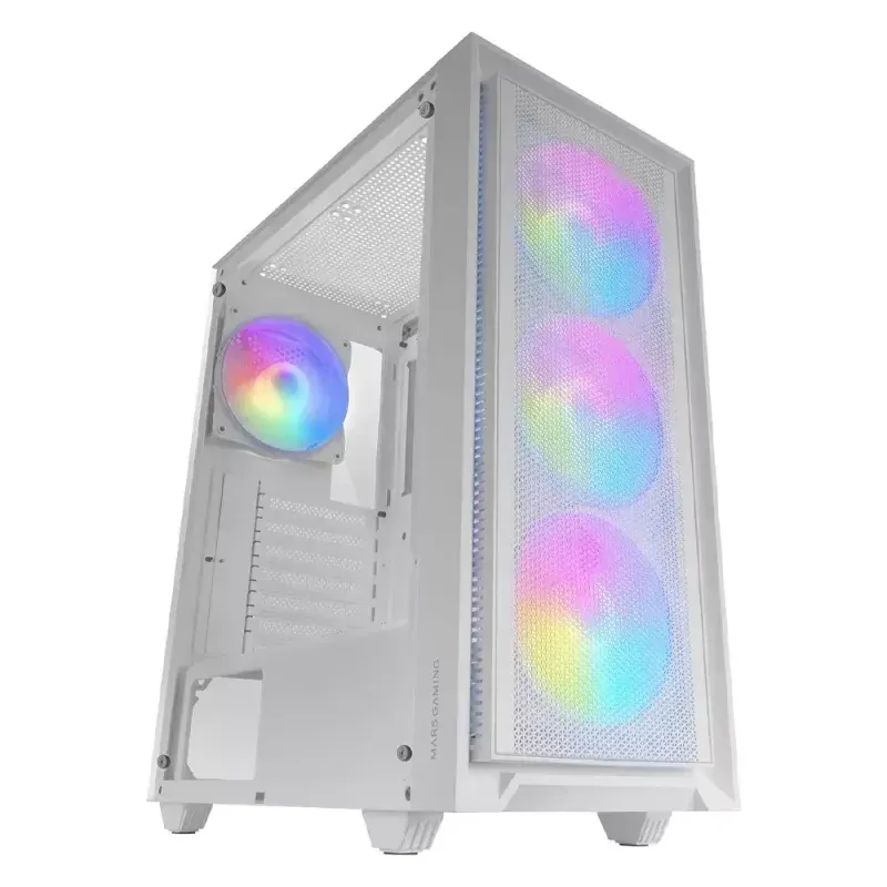 Caixa ATX Mars Gaming MC-AIR Tempered Glass FRGB Branca