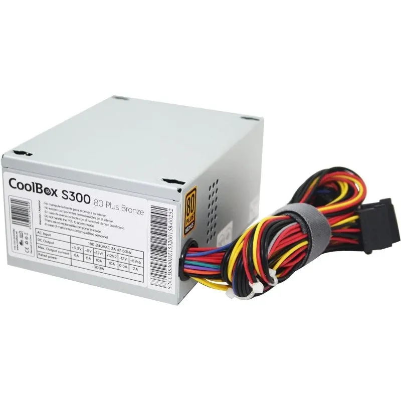 Fonte Alimentação Coolbox S300 300W 80 Plus Bronze